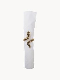 Servetringen Serpent met slangenmotief, 4 stuks, Metaal, Goudkleurig, Ø 4 x H 6 cm