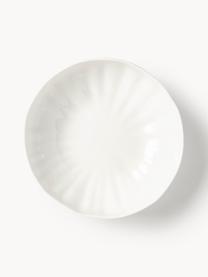 Sada nádobí s reliéfem Sali, pro 4 osoby (12 dílů), Glazovaný porcelán, Bílá, Pro 4 osoby (12 dílů)