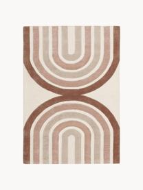 Alfombra artesanal de pelo corto Jules, Tonos beige, An 120 x L 180 cm (Tamaño S)