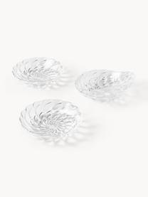 Platos hondos con relieve Jellies, 4 uds., Plástico, Transparente, Ø 22 cm