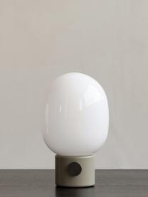 Malá stmívatelná stolní lampa JWDA, V 29 cm, Bílá, šalvějově zelená, černá, Ø 17 cm, V 29 cm