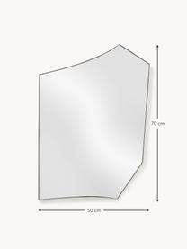 Wandspiegel Shia, Spiegelaußenkante: Metall, Rückseite: Mitteldichte Holzfaserpla, Off White, B 50 x H 70 cm