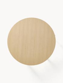 Mesa de comedor redonda Calary, Ø 120 cm, con espacio de almacenamiento, Tablero: tablero de fibra de densi, Patas: madera de roble, Madera de roble, Ø 120 cm