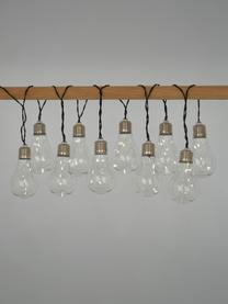 Solar-Lichterkette Martin, 300 cm, Lampions: Kunststoff, Transparent, Silberfarben, L 300 cm