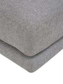 Sofa-Hocker Jasmin in Grau, Bezug: 85% Polyester, 15% Nylon , Gestell: Massives Fichtenholz FSC-, Webstoff Grau, B 105 x H 43 cm