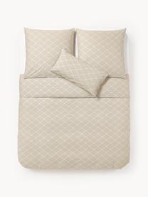 Funda nórdica de algodón estampado Milano, Beige, Cama 150/160 cm (240 x 220 cm)