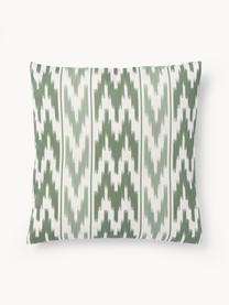 Housse de coussin de jardin motif ikat Maillot, 100 % acrylique

Le matériau est certifié STANDARD 100 OEKO-TEX®, 2016OK0494, Vert sauge, larg. 40 x long. 40 cm