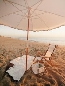 Parasol Amalfi, Ø 230 cm, Blanc, noir, Ø 230 x haut. 220 cm