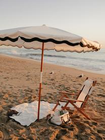 Parasol Amalfi, Ø 230 cm, Blanc, noir, Ø 230 x haut. 220 cm