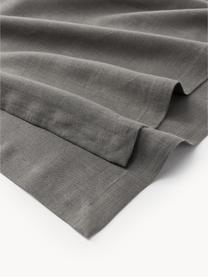 Mantel de lino Ruta, Gris oscuro, De 6 a 8 comensales (L 250 x An 130 cm)