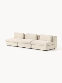 Modulares Sofa Felix (3-Sitzer), Bezug: 100 % Polyester Der strap, Gestell: Massives Kiefern- und Fic, Füße: Kunststoff Dieses Produkt, Webstoff Hellbeige, B 300 x T 110 cm