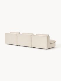 Modulares Sofa Felix (3-Sitzer), Bezug: 100 % Polyester Der strap, Gestell: Massives Kiefern- und Fic, Webstoff Hellbeige, B 300 x T 110 cm