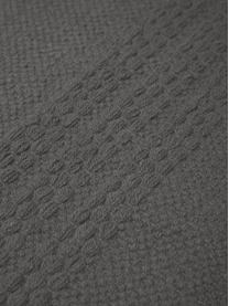 Dywan z bawełny z frędzlami Tanya, 100% bawełna, Ciemny szary, S 200 x D 300 cm (Rozmiar L)
