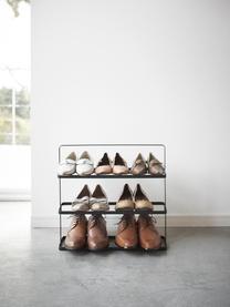 Étagère à chaussures en métal Tower, Acier, revêtement par poudre, Noir, larg. 50 x prof. 46 cm