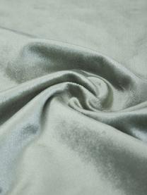 Fluwelenkussenhoezen Nicole, 3-delig, 100% polyester fluweel, Groen, donkergroen, wit, B 50 x L 50 cm