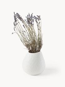 Handgefertigte Keramik-Vase Wendy, H 20 cm, Keramik, Cremeweiß, Ø 19 x H 20 cm