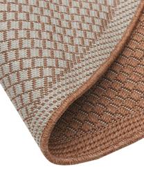 Ovale In- & outdoor vloerkleed Toronto in terracotta, 100% polypropyleen, Terracotta, B 200 x L 300 cm (maat L)