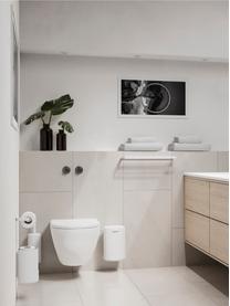Držák na toaletní papír k připevnění na stěnu Rim, Potažený hliník, Bílá, Ø 13 cm, V 22 cm