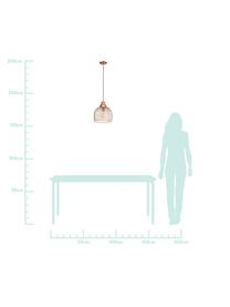 Pendelleuchte Straiton in Kupfer, Stahl, lackiert, Kupferfarben, Ø 28 x H 35 cm
