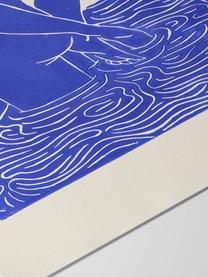 Plagát Maliv Blue, Papier
Tento produkt je vyrobený z trvalo udržateľného dreva s certifikátom FSC®., Kráľovská modrá, krémovobiela, Š 30 x V 40 cm