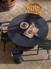 Tavolino rotondo da giardino in cemento Dover, Rivestimento in cemento e fibra di vetro, Antracite, Ø 35
