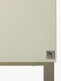 Highboard Kiezel, Frame: MDF, Poten: gecoat metaal, Lichtbeige, B 80 x H 89 cm