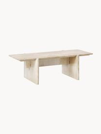 Table basse travertin Jovis, Beige, aspect travertin, larg. 100 x prof. 46 cm