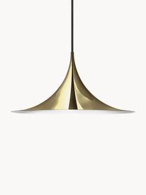 Lámpara de techo Semi, tamaños diferentes, Cable: cubierto en tela, Dorado brillante, Ø 30 x Al 15 cm