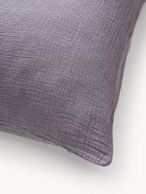 Mousseline kussenhoes Odile, Weeftechniek: mousseline Draaddichtheid, Lavendel, B 60 x L 70 cm