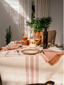 Baumwoll-Tischset Tanger mit Ethnomuster, 100% Baumwolle, Beige, Rottöne, 35 x 50 cm