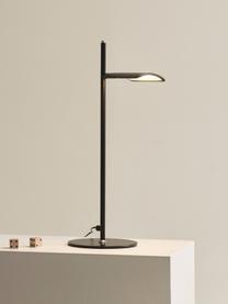 Dimbare LED tafellamp Veneta, Lamp: gecoat metaal, Zwart, B 21 x H 46 cm