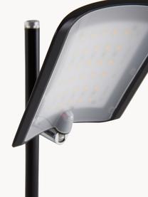 Dimbare LED tafellamp Veneta, Lamp: gecoat metaal, Zwart, B 21 x H 46 cm