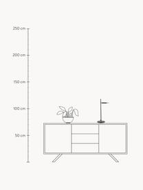 Dimmbare LED-Tischlampe Veneta, Schwarz, B 21 x H 46 cm