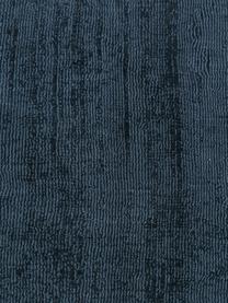Tapis en viscose tissé main Jane, Bleu foncé, larg. 160 x long. 230 cm (taille M)