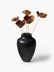 Ručně vyrobená váza Latona, Kamenina, Černá, Ø 21 cm, V 30 cm