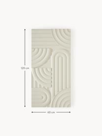 Decoración de pared Massimo, Tablero de fibras de densidad media (MDF), Beige claro, An 120 x Al 60 cm