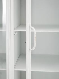 Armoire vitrée Looki avec portes vitrées, Blanc