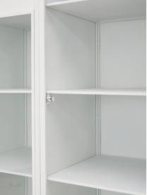 Armoire vitrée Looki avec portes vitrées, Blanc