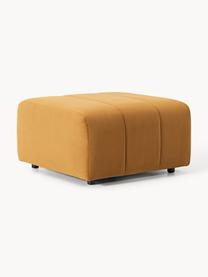 Pouf en velours Lena, Velours ocre, larg. 78 x prof. 75 cm