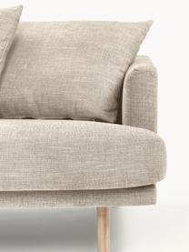 Ecksofa Adrian (3-Sitzer), Bezug: 47 % Viskose, 23 % Baumwo, Gestell: Sperrholz, Webstoff Beige, B 255 x T 182 cm, Eckteil links