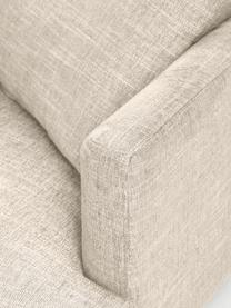 Canapé d'angle 3 places Adrian, Tissu beige, larg. 255 x prof. 182 cm, méridienne à gauche