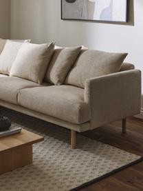 Ecksofa Adrian (3-Sitzer), Bezug: 47 % Viskose, 23 % Baumwo, Gestell: Sperrholz, Webstoff Beige, B 255 x T 182 cm, Eckteil links