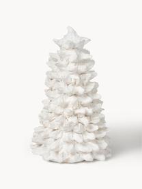 Sapins décoratifs Pulp, 2 pièces, Pâte de coton, Blanc, Ø 8 x haut. 16 cm