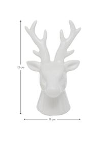 Figuras decorativas Thore,12 cm, 2 uds., Porcelana, Blanco, An 11 x Al 12 cm