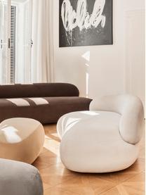 Canapé 2 places Alba, Tissu blanc crème, larg. 185 x prof. 114 cm, dossier à droite
