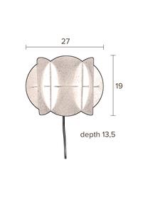 Wandleuchte Corridor mit Stecker und Antik-Finish, Lampenschirm: Messing, Messing mit Antik-Finish, B 27 x H 19 cm