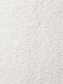 Sofa-Hocker Fluente aus Teddystoff, Bezug: 100 % Polyester (Teddyfel, Gestell: Massives Kiefernholz, FSC, Teddy Cremeweiss, B 62 x T 50 cm