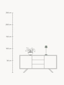 Lámpara de mesa LED regulable para exterior Trellia, portátil, Pantalla: aluminio pintado, Verde salvia, Ø 12 x Al 38 cm