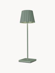 Lampada mobile da tavolo per esterni a LED  dimmerabile Trellia, Paralume: alluminio verniciato, Verde salvia, Ø 12 x Alt. 38 cm