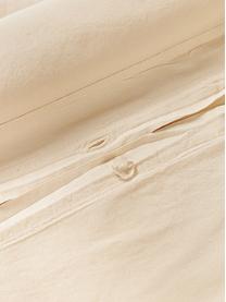 Taie d'oreiller en coton délavé Darlyn, Beige, larg. 50 x long. 70 cm